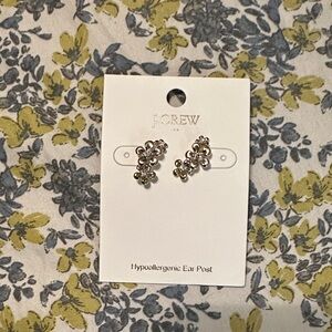 J. Crew Gold Blossom Earrings